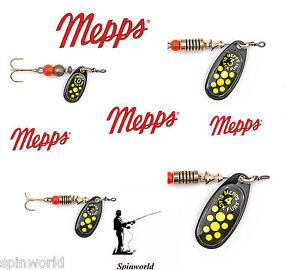ORIGINAL Mepps Black Fury Chartreuse VARIETY SIZES SPINNERS