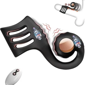 Vibrator Vibrating Cock Ring Sleeve with Snail-Shaped Vibrator Male Sex Toys, 10 - Picture 1 of 7