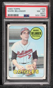 1969 Topps Mark Belanger #299 PSA 8