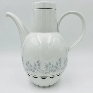 Bjorn Wiinblad Lotus Coffee & Pot Warmer Gray Rosenthal Studio Germany Porcelain - Picture 1 of 11