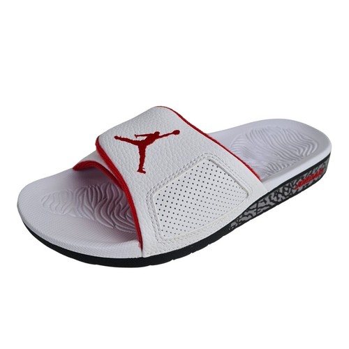 Nike Air Jordan Hydro 3 Retro Slides Bianco University Rosso 854556 103 Taglia 8 Nuove