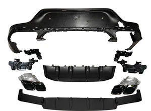 Diffuser for Mercedes GLC C253 rear bumper diffuser AMG 63 ABS from 20 AMGLine - Picture 1 of 1