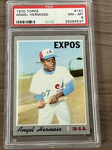 1970 Topps Set PSA 8 ANGELI ERMOSO Esposizioni # 147 - Foto 1 di 2