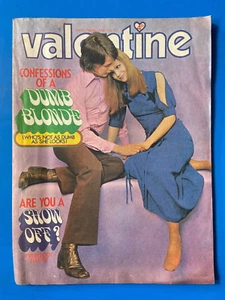 Valentine Mag 12th June 71 Cover Confessions Of A Dumb Blonde Very Rare 530F - Imagen 1 de 2