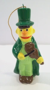 Muppets Bert Cantolino Natalizio Suonare Violino Ornamento Dipinto a Mano, 1986 - Foto 1 di 5