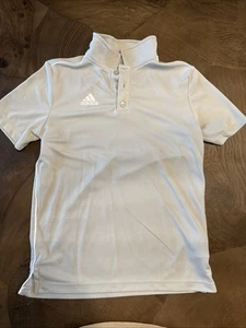 Youth Medium Adidas Golf Shirt - Grey, Work One Time. - Picture 1 of 4