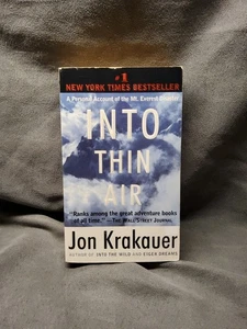Into Thin Air: A Personal Account of the Mount Everest Disaster Jon Krakauer PB - Picture 1 of 4