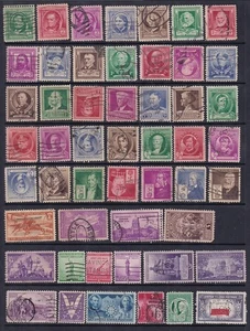 ESTATE REMNANTS USED ISSUES FROM 1940-49 US #859/986 CV$44.70 - Picture 1 of 5