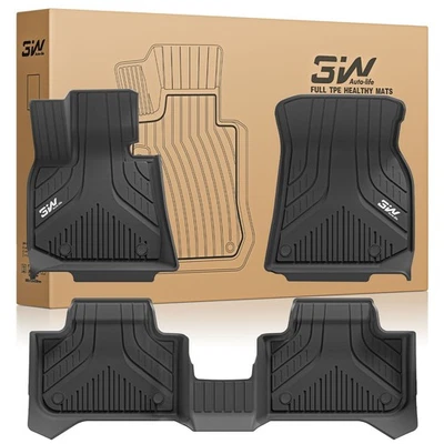 Alfombrillas 3W para BMW X3 2025 2026 todo tipo de clima ajuste personalizado alfombrillas coche primera y segunda fila Foto 1 de 4