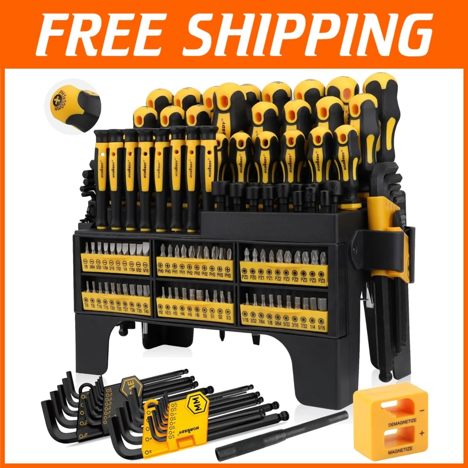 Magnetic Screwdriver Set with Hex Keys and Precision Tools - Image 1 of 4