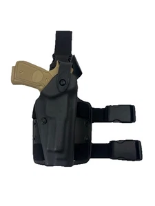 Safariland Beretta 92 Tactical Leg Holster Black Right Hand 6005-73 Quick Releas - Picture 1 of 7