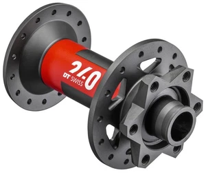 Buje delantero DT Swiss 240 - 15 x 110 mm, 6 pernos, negro/rojo, 28H - Imagen 1 de 2