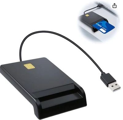 DOD Military USB Smart Card Reader for Common Access CAC/Government/National ID - Bild 1 von 4