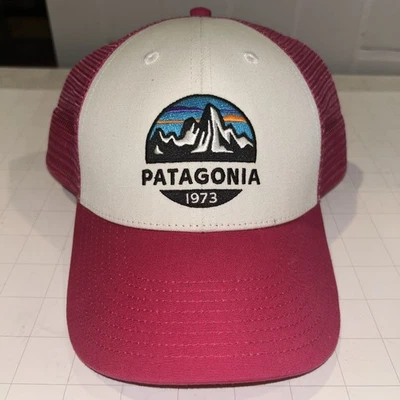 Patagonia Hat Cap Snap pink 1973 Logo One Size Adjustable Foto 1 de 4