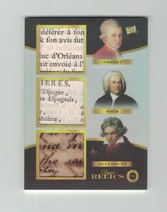 MOZART Bach BEETHOVEN 2024 Pieces Past 1700s Edition WRITING TRIPLE MUSIC RELIC - Picture 1 of 2