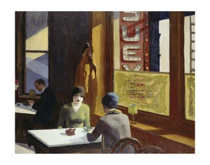 Póster impreso artístico Chop Suey, 1929 por Edward Hopper restaurante café 11x14 - Imagen 1 de 1