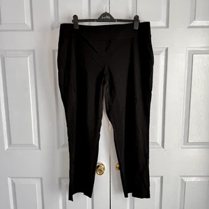 Renuar Petites 16P schwarze Viskose Spandex Hose | bequeme Karriere Kapsel Arbeitskleidung - Bild 1 von 8