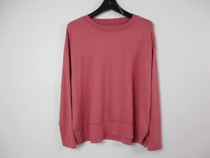 Lucky Brand Shirt Womens Medium Pink Top Sweater Casual Stretch Ladies - Picture 1 of 12