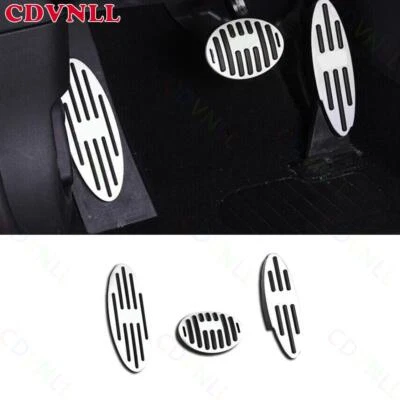 For Mini Cooper Clubman F54 Black Gray Alloy Brake Gas Pedal Accelerator Cover — 第 1/4 张图片