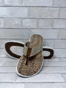 Sandali Pete Huntington perizoma slip-on - Tessuti tessuti naturali con sughero - Foto 1 di 9