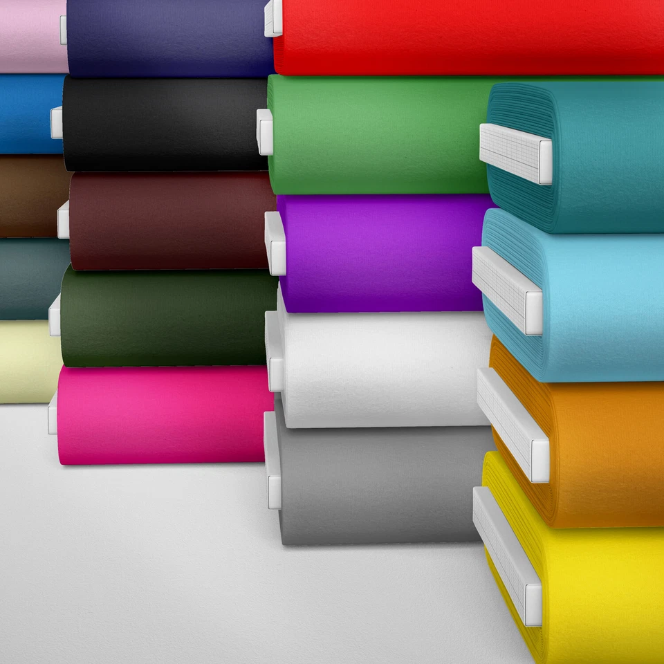 Rose & Hubble 100% Cotton Plain Solid Colours Patchwork Craft Premium Fabric - Image 1 of 1