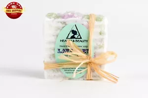 BARRA DE JABÓN DE LAVANDA HECHA A MANO por H&B Oils Center HIDRATANTE NATURAL 100% PURA - Imagen 1 de 12