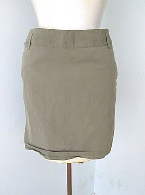 Martin + Osa verde oliva algodón elástico minifalda 2 Foto 1 de 3