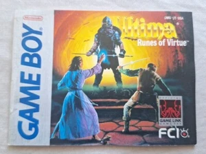 Ulima Runes of Virtue Nintendo Gameboy Bedienungsanleitung Booklet DMG-UT-USA - Bild 1 von 2
