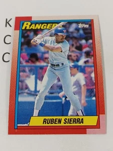 1990 Topps Baseball #185 Ruben Sierra Texas Rangers - Picture 1 of 2