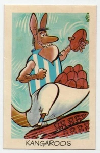 1973 Sunicrust Weg's Footy Funnies KANGAROOS North (Hey Mums Pink Back) - Picture 1 of 2
