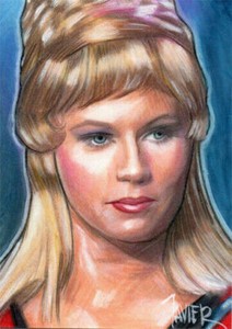 Star Trek TOS Yeoman JANICE RAND Grace Whitney SKETCH Card PRINT Open Edition 2