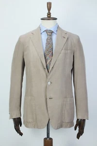 CORNELIANI ID Washed Brown SILK SEERSUCER Sport Coat Blazer Jacket 50IT 40US/UK - Picture 1 of 16