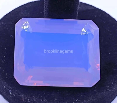 Purple Opal Emerald Cut Certified Lab-Created 223 Ct Loose Gemstone 39x31mm 4AUK - Image 1 of 4