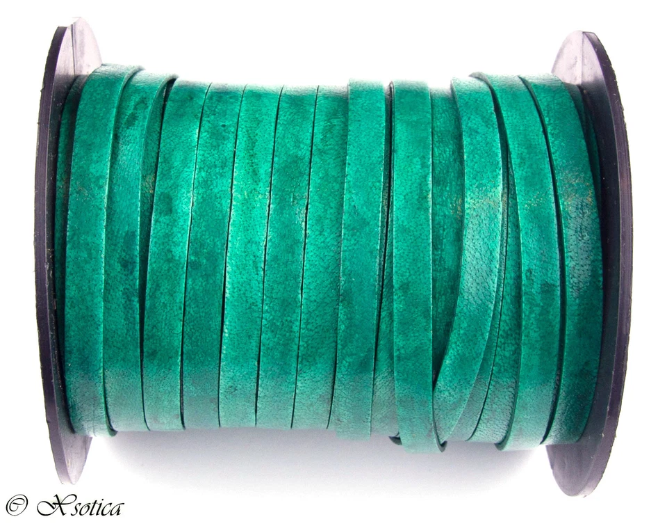 Шнур Xsotica® из натуральной плоской кожи - 5 мм x 1 мм - Изображение 1 из 1