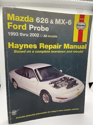 Manual de reparación de auto Haynes 61042 Mazda 626 y MX-6 Ford Probe 1993 a 2001 todo  Foto 1 de 4