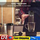 500-Mesh-Klapp-Handspül-Kaffeefilter Edelstahl-Kaffeefilter (Schwarz) Hot