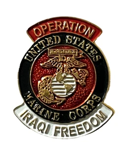 U.S. MARINE CORPS HAT or LAPEL PIN OIF OPERATION IRAQI FREEDOM (P-130) USMC - Picture 1 of 3