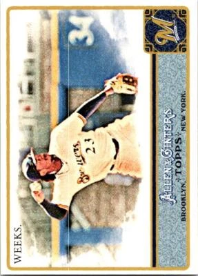 2011 Topps Allen & Ginter Rickie Weeks #288 Milwaukee Brewers - Image 1 of 2