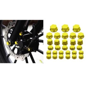 30Pc Motorcycle Nut Cover for Gold - Picture 1 of 12