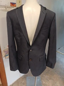 J Crew 38R Thompson Sport Coat Wool Blend Gray Two Button Double Vented - Picture 1 of 13