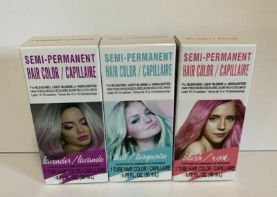 Полуперманентная краска для волос для светлых волос выберите лавандовый или бирюзовый 1 тюбик      - Изображение 1 из 4