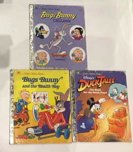 X3 Golden Books Bugs Bunny Duck Tales 1986/1987/1988 - Picture 1 of 9