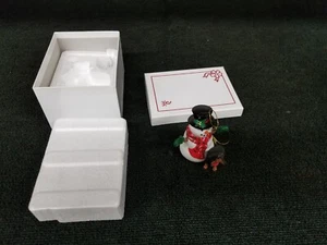 Danbury Mint Dachshund Annual Christmas Ornament 2012 FROSTY FRIENDS - Picture 1 of 3