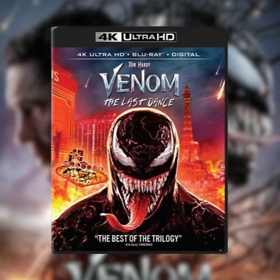 Venom: The Last Dance (2024)  4K BLU-RAY/BLU-RAY DVD New Sealed - Image 1 of 4