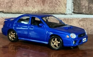 SUBARU IMPRESA WRX BLUE 1:24 MAISTO RARE RARE FIND - Picture 1 of 14