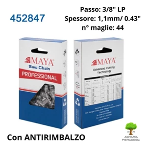 CATENA MAYA 452847 3/8" LP 1,1mm MAGLIE 44 PROFILO SEMITONDO MOTOSEGA STIHL - Imagen 1 de 1