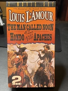 VHS - Louis L'Amour The Man Called Noon, Hondo & The Apaches 2 Tapes -New & Seal - Picture 1 of 2