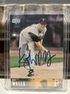 KIP WELLS SIGNED 2003 UPPER DECK CARD #243 PITTSBURGH PIRATES - Picture 1 of 2