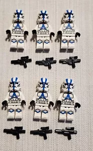 Lego Clone Trooper 501st Minifigure (75280) 6x No Helmet Holes Star Wars - Picture 1 of 2
