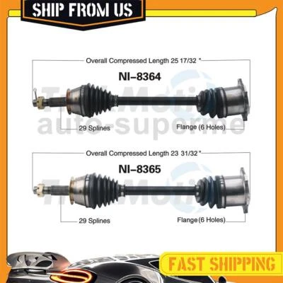 Para Nissan 350Z 3,5 L 2003-2009 TrakMotive CV eje medio eje juntas trasero 2x Foto 1 de 4